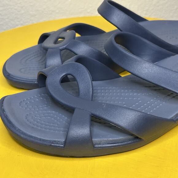 CROCS Navy Blue Sandals - Picture 4 of 15